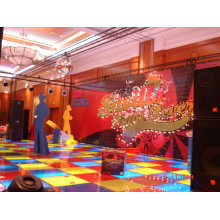 El piso elevado de la exposición se puede reutilizar, piso de la feria de iluminación LED, piso de baile
